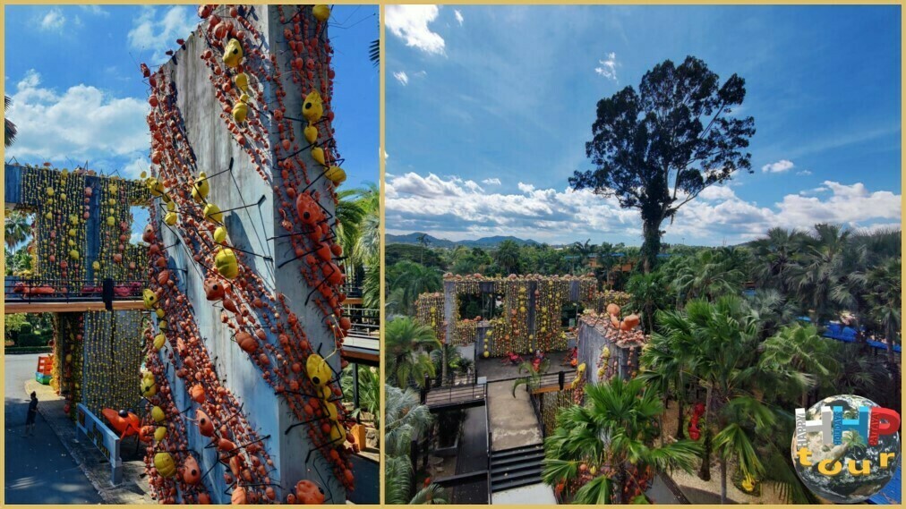 Стена муравьёв в разных ракурсах. Парк Нонг Нуч Паттайя.