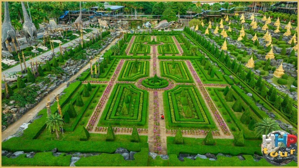 Парк Нонг Нуч, имитация на Французский сад, подобной той, что была в Версальском дворце во Франции.