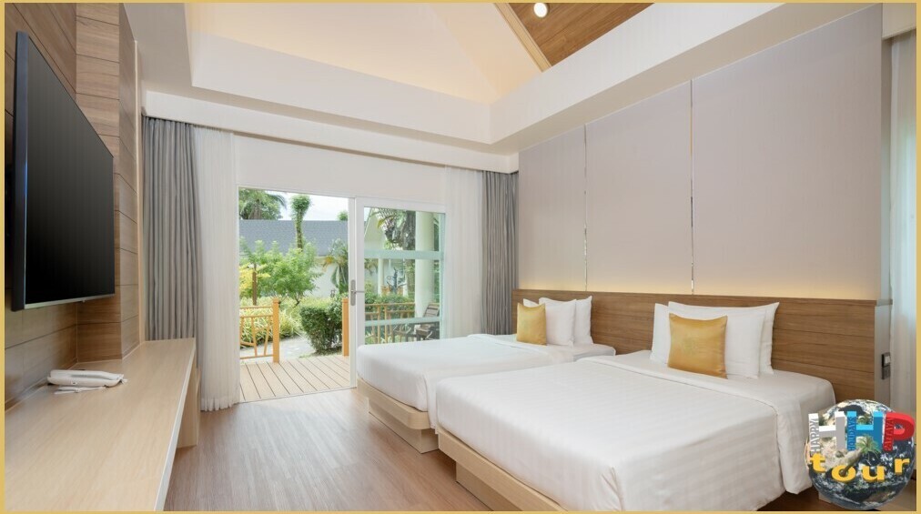 Ко Чанг премиум Paradise Resort & SPA 5★ Garden Villa, вид на цветущий сад.