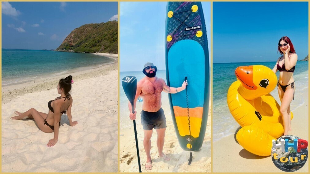 Остров Paradise. Отличная береговая линия, сапборд, надувные игрушки, фотосессия на пляже.