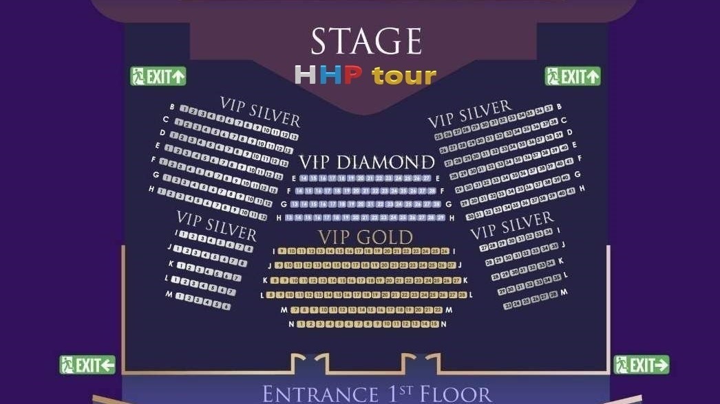 Карта зала Тиффани