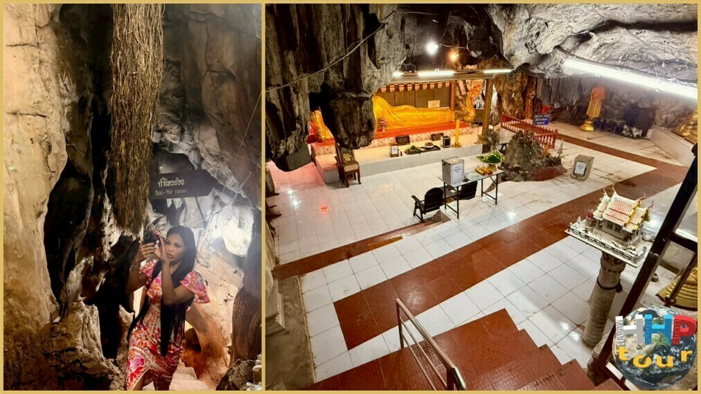 Гора Пхун и пещерный храм в ней. Статуя лежащего Будды. Посещаем на экскурсии Квай Сафари и Каньон Летающего Дракона.