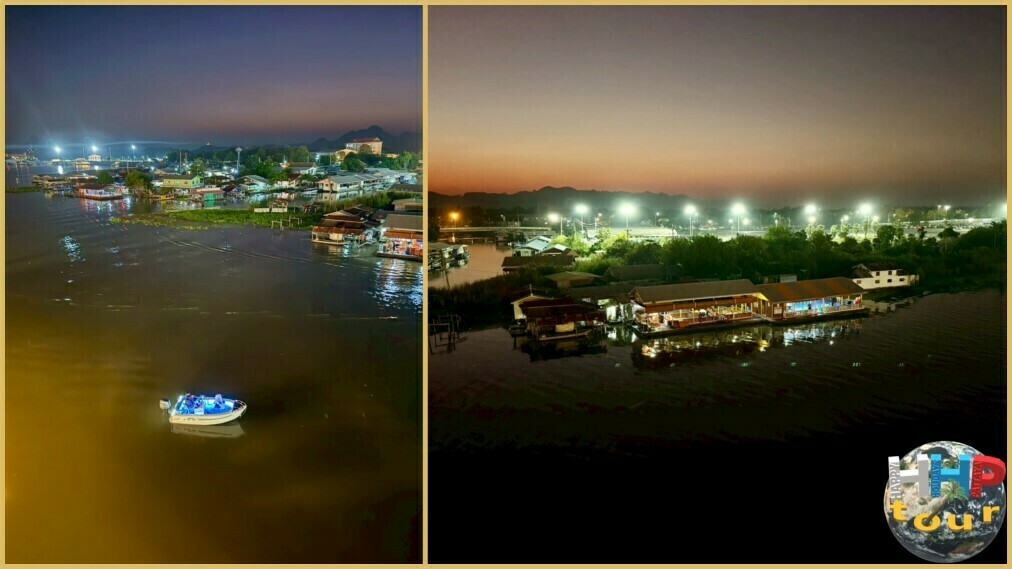 Виды со стеклянного моста на закате во время экскурсии Квай Сафари и Каньон Летающего Дракона.