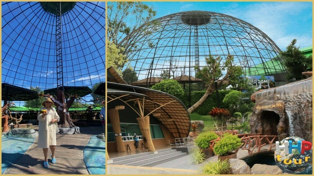 Sriayuthaya Lion Park. Вольер для птиц.