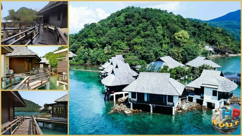 Сиамский пролив. Соединяющие тропы домиков в отеле Tantawan Resort.