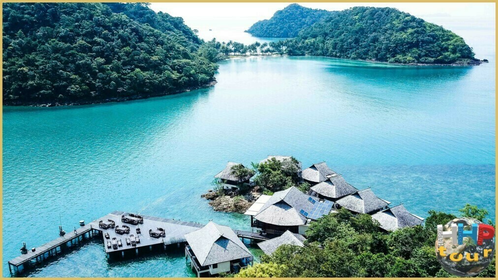 Сиамский пролив. Отель Tantawan Resort с видом на перешеек маленького Пхи Пхи.