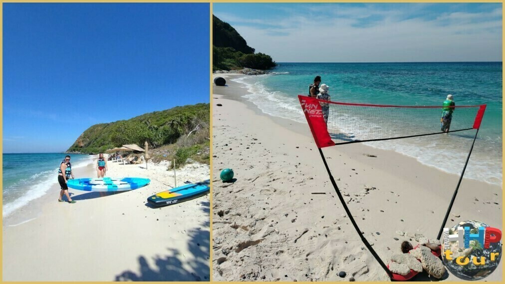 Морская экскурсия из Паттайи на необитаемый остров Paradise. Сапборд, байдарка, пляжный теннис.