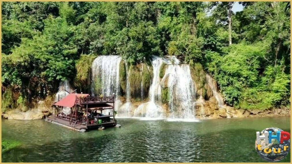 Водопадо Сайок Як в Канчанабури. Вид с высоты. Посейщаем на двухдневной экскурсии Река Квай + Сафари.