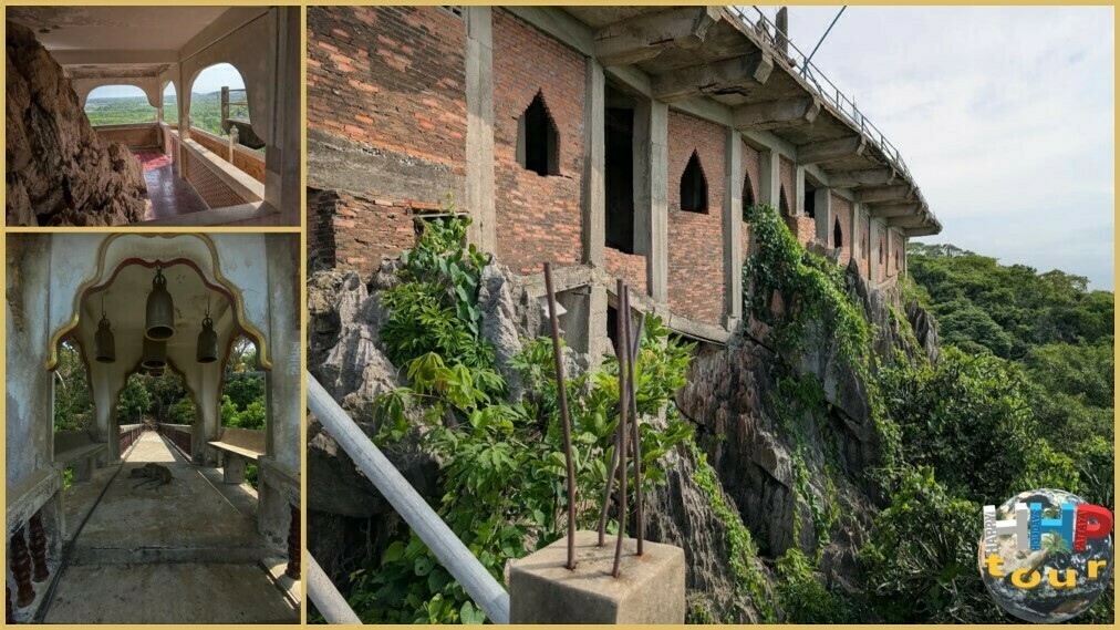 Экскурсия на Ко Чанг премиум. Заброшенное строение в храме Золотой Колокольчик.