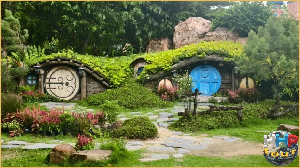 Dream World. Декорации для фото домики хобитов.