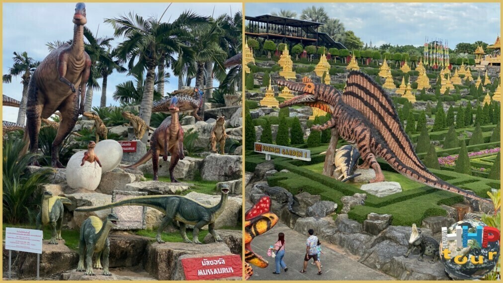 Динозавтры в ботаническом саду Нонг Нуч Паттайя.