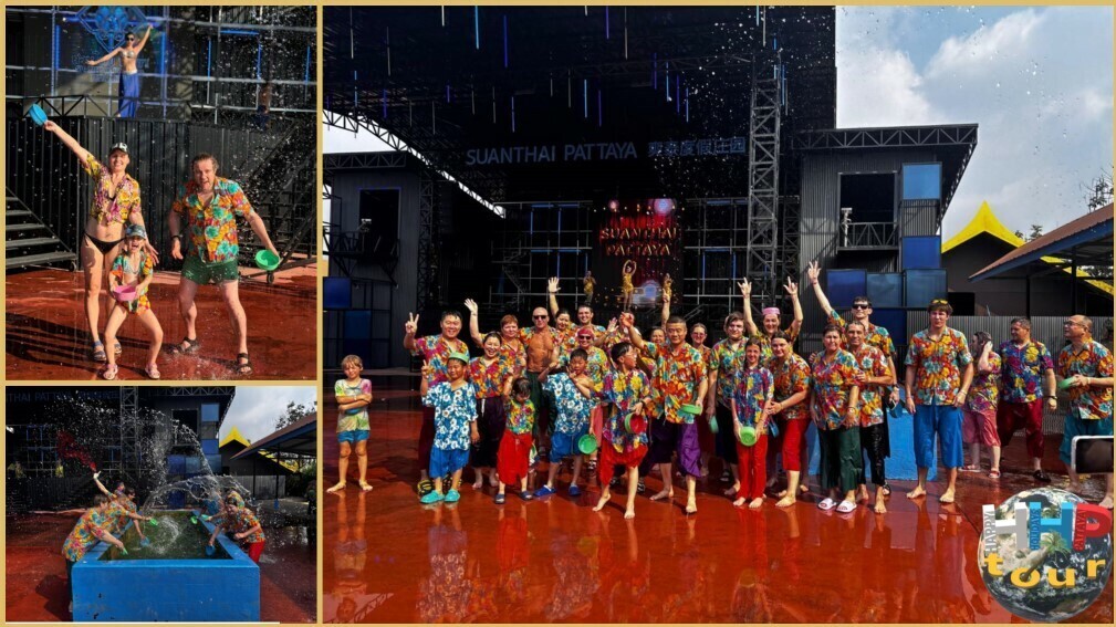 Знакомство с Сиамом, Сонгкран – настоящий аттракцион Тайский Новый год.