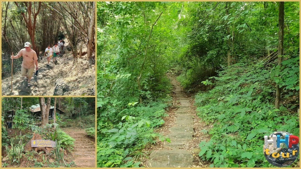 Подъём в пещеру Tham Pu Wai