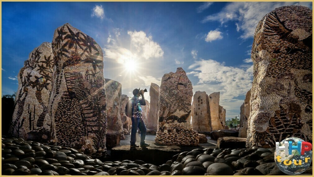 Фото фотографа в каменном лесу ботанического сада Нонг Нуч Паттайя.