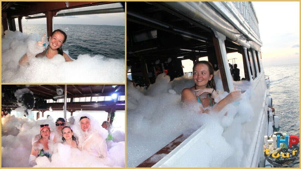 Экскурсия Пати айлэнд. Пенная вечеринка на корабле.