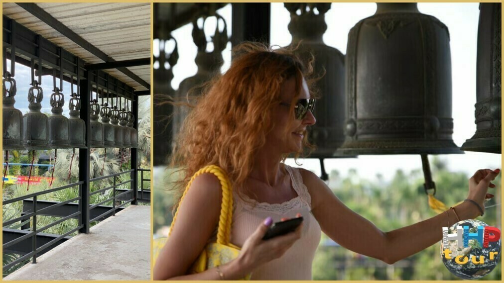 Беседка с колокольчиками, для очищения кармы, в ботаническом саду Нонг Нуч Паттайя.