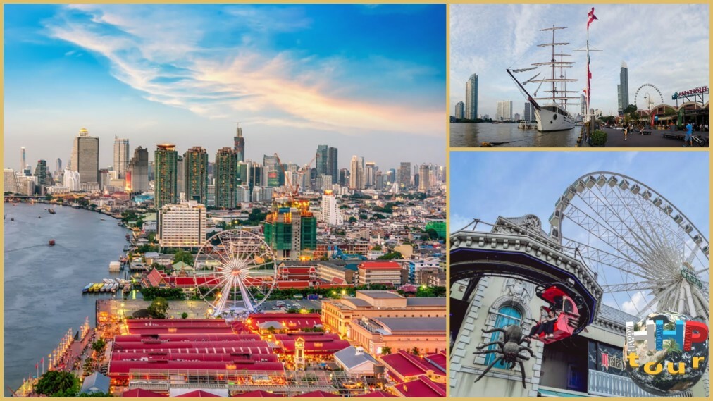 #Asiatique Riverfront во время экскурсии "Парк Юрского периода и круиз на закате с ужином".