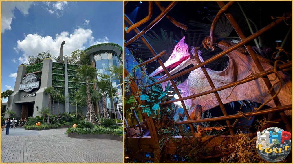 #Парк Юрского периода в Бангкоке, вид снаружи и птеродактиль в клетке.