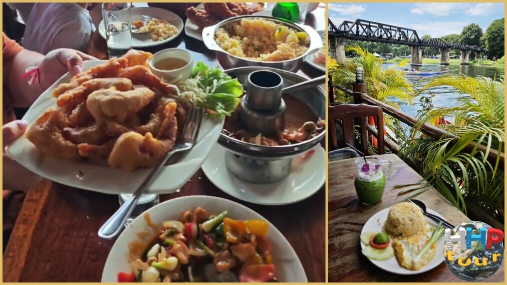 Обед с морепродуктами на двухдневной экскурсии Река Квай + Сафари.